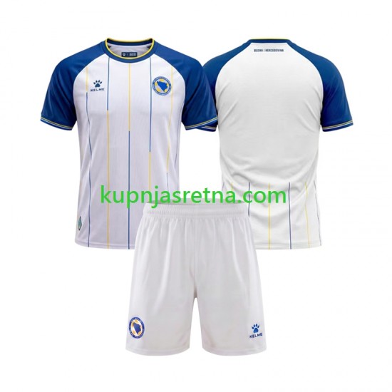 Dječja Gostujući Away Dresova Bosna i Hercegovina World Cup 2026 Kratkih Rukava
