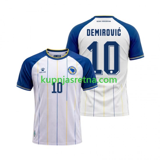 Muškarci Gostujući Away Dresova Bosna i Hercegovina Ermedin Demirovic 10 World Cup 2026 Kratkih Rukava