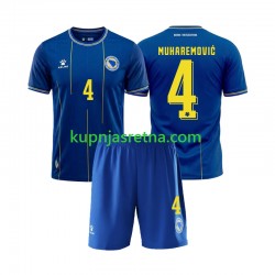 Dječja Domaći Home Dresova Bosna i Hercegovina Tarik Muharemovic 4 World Cup 2026 Kratkih Rukava