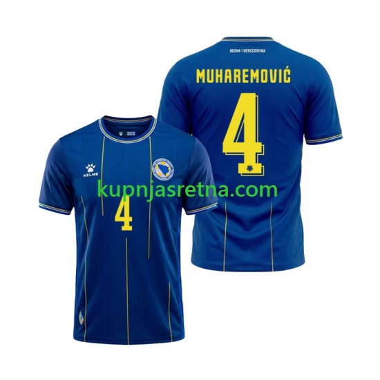 Muškarci Domaći Home Dresova Bosna i Hercegovina Tarik Muharemovic 4 World Cup 2026 Kratkih Rukava