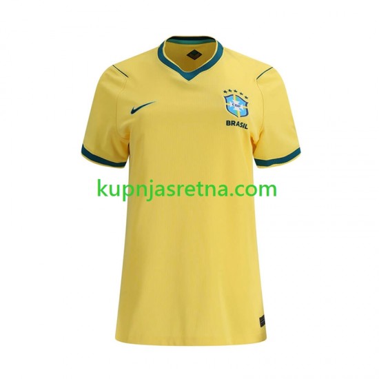 Žene Domaći Home Dresova Brazil World Cup 2026 Kratkih Rukava