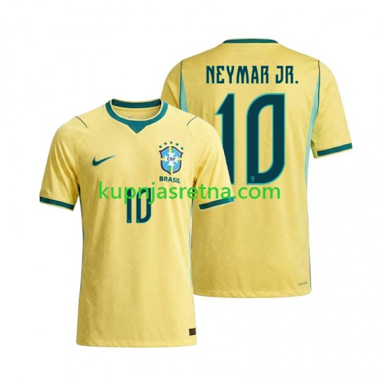 Muškarci Domaći Home Dresova Brazil Neymar JR 10 World Cup 2026 Kratkih Rukava