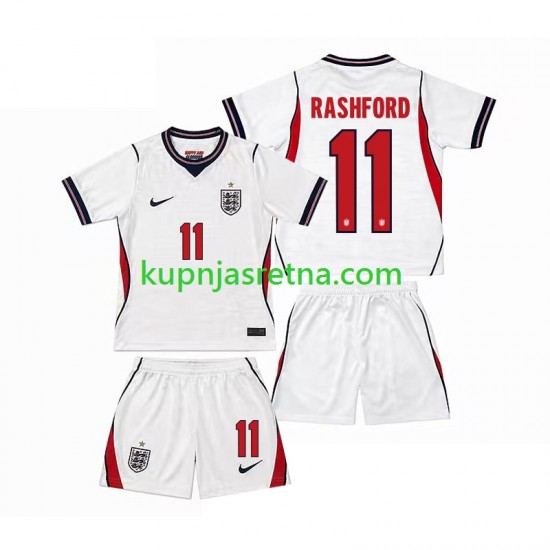 Dječja Domaći Home Dresova Engleska Marcus Rashford 11 World Cup 2026 Kratkih Rukava