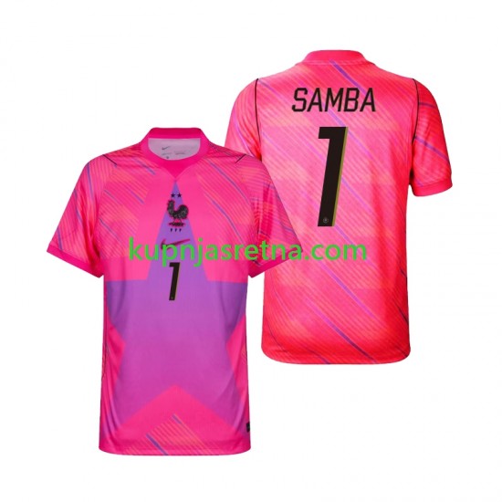 Muškarci Gostujući Away Golmanski Dresova Francuska Brice Samba 1 World Cup 2026 Kratkih Rukava