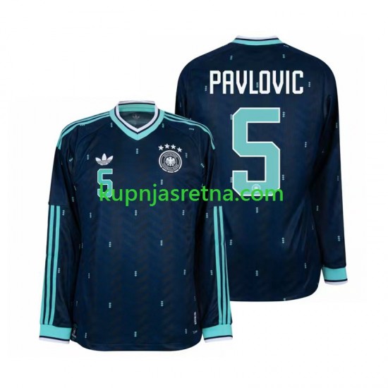 Muškarci Gostujući Away Dresova Njemačka Aleksandar Pavlovic 5 World Cup 2026 Dugim Rukavima
