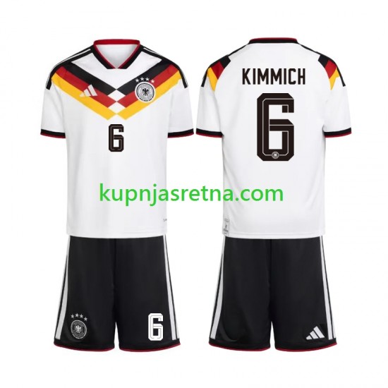 Dječja Domaći Home Dresova Njemačka Joshua Kimmich 6 World Cup 2026 Kratkih Rukava