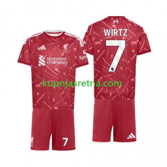 Dječja Domaći Home Dresova Liverpool Florian Wirtz 7 2026-2027 Kratkih Rukava
