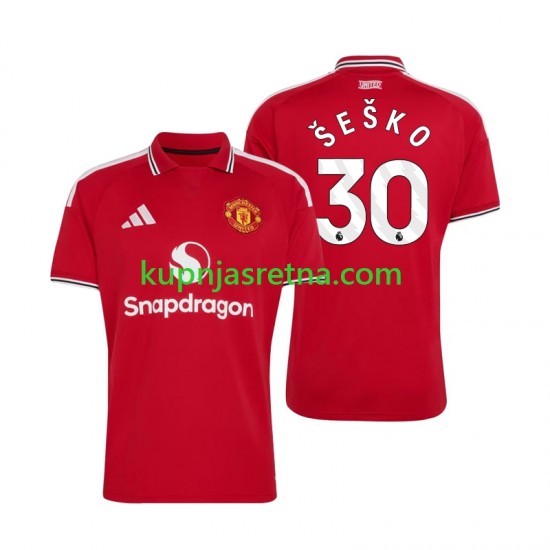 Muškarci Domaći Home Dresova Manchester United Benjamin Sesko 30 2026-2027 Kratkih Rukava