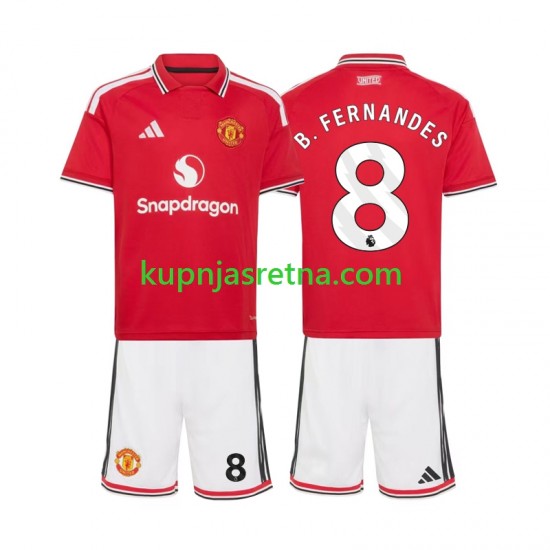 Dječja Domaći Home Dresova Manchester United Bruno Fernandes 8 2026-2027 Kratkih Rukava