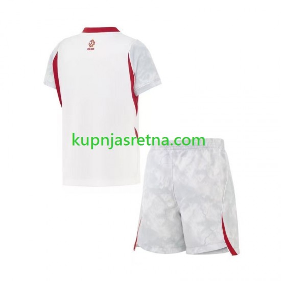 Dječja Domaći Home Dresova Poljska World Cup 2026 Kratkih Rukava