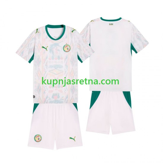 Dječja Domaći Home Dresova Senegal 2026 2027 Kratkih Rukava