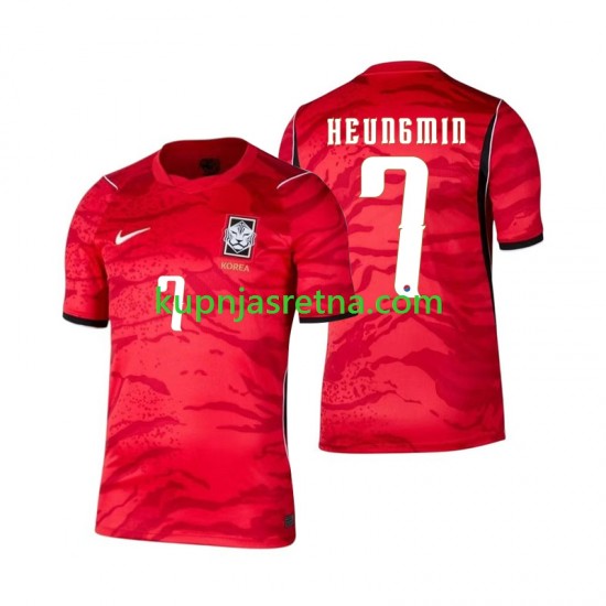Muškarci Domaći Home Dresova Južna Koreja Son Heung-min 7 World Cup 2026 Kratkih Rukava