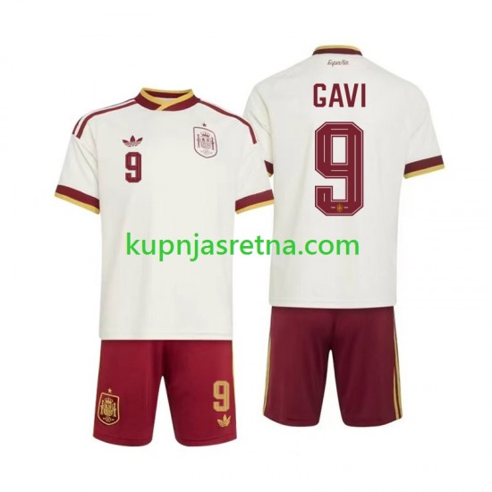 Dječja Gostujući Away Dresova Španjolska Gavi 9 World Cup 2026 Kratkih Rukava