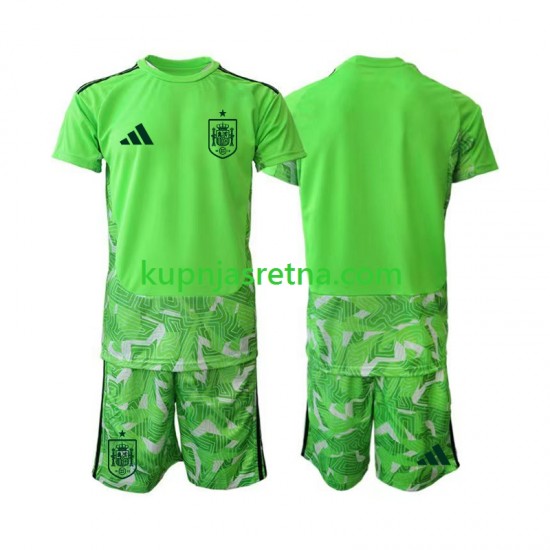 Dječja Golmanski Dresova Španjolska 6th Green color World Cup 2026 Kratkih Rukava