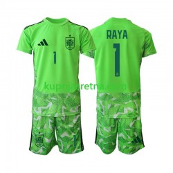 Dječja Golmanski Dresova Španjolska David Raya 1 6th Green color World Cup 2026 Kratkih Rukava Dječja Golmanski Dresova Španjolska David Raya 1 6th Green color World Cup 2026 Kratkih Rukava
