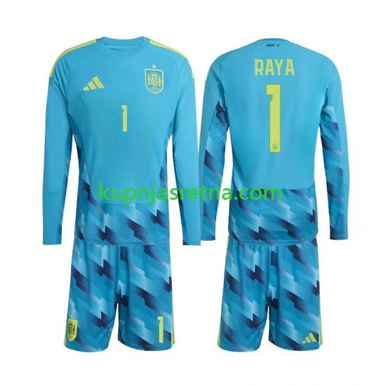 Dječja Domaći Home Golmanski Dresova Španjolska David Raya 1 World Cup 2026 Dugim Rukavima