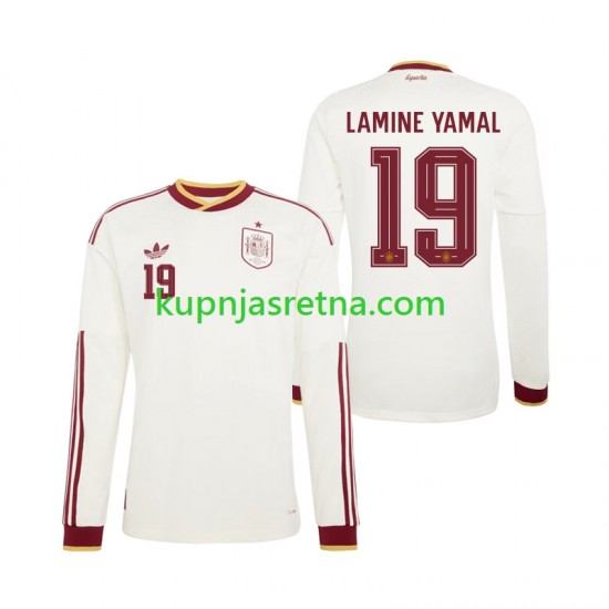 Muškarci Gostujući Away Dresova Španjolska Lamine Yamal 19 World Cup 2026 Dugim Rukavima