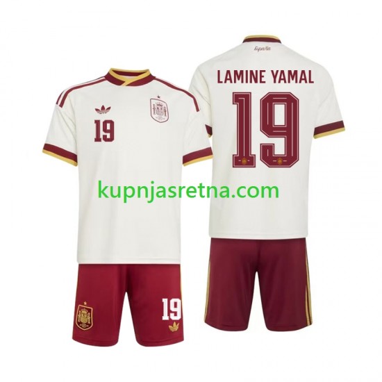 Dječja Gostujući Away Dresova Španjolska Lamine Yamal 19 World Cup 2026 Kratkih Rukava