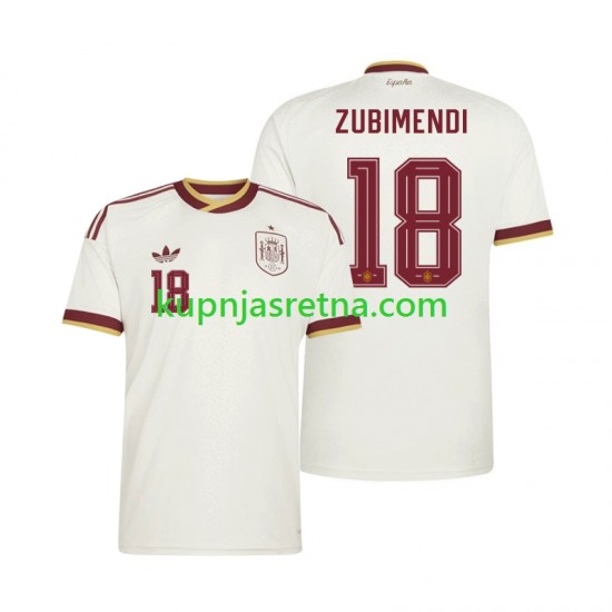 Muškarci Gostujući Away Dresova Španjolska Martin Zubimendi 18 World Cup 2026 Kratkih Rukava