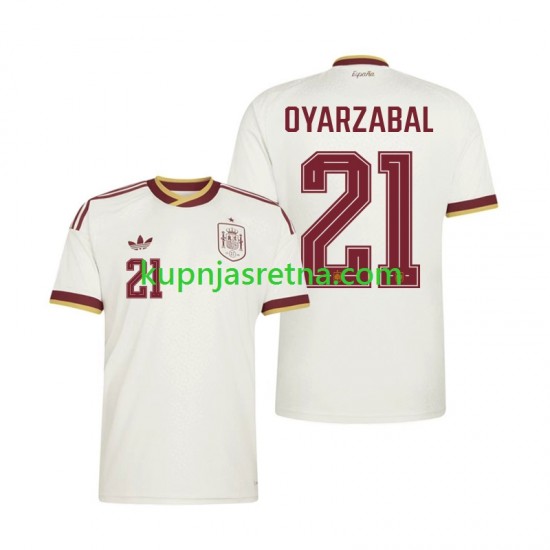 Muškarci Gostujući Away Dresova Španjolska Mikel Oyarzabal 21 World Cup 2026 Kratkih Rukava