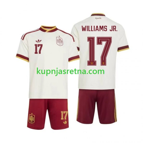 Dječja Gostujući Away Dresova Španjolska Nico Williams 17 World Cup 2026 Kratkih Rukava