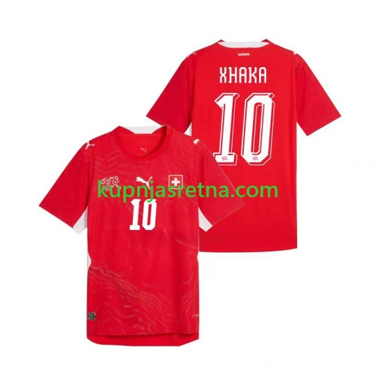 Muškarci Domaći Home Dresova Švicarska Granit Xhaka 10 World Cup 2026 Kratkih Rukava