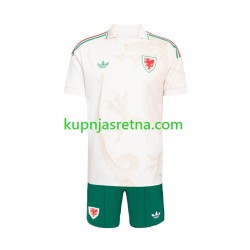 Dječja Gostujući Away Dresova Wales World Cup 2026 Kratkih Rukava Dječja Gostujući Away Dresova Wales World Cup 2026 Kratkih Rukava