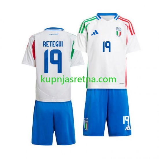 Dječja Gostujući Away Dresova Italija Mateo Retegui 19 2024 Kratkih Rukava
