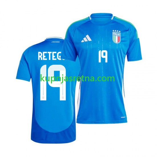 Muškarci Domaći Home Dresova Italija Mateo Retegui 19 2024 Kratkih Rukava