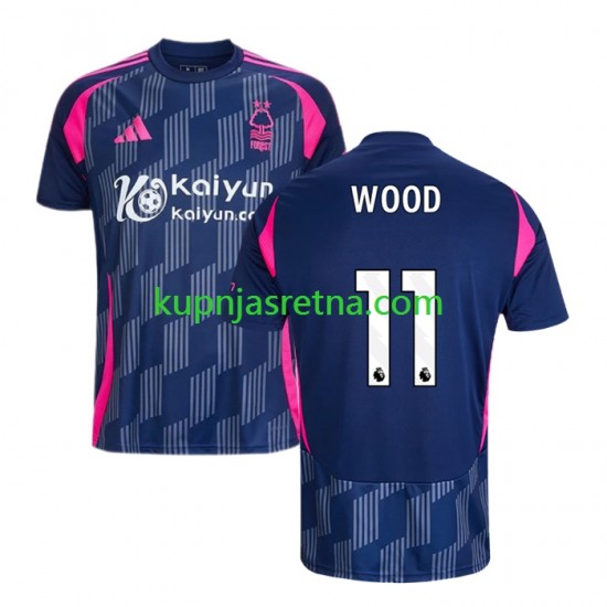 Muškarci Gostujući Away Dresova Nottingham Forest Chris Wood 11 2024-2025 Kratkih Rukava