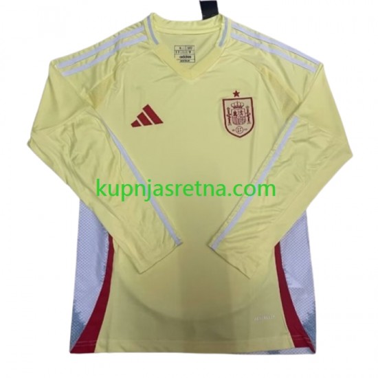 Muškarci Gostujući Away Dresova Španjolska Euro 2024 Dugim Rukavima