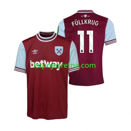 Muškarci Domaći Home Dresova West Ham United FULLKRUG 11 2024-2025 Kratkih Rukava