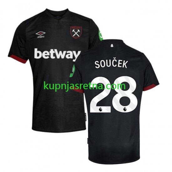Muškarci Gostujući Away Dresova West Ham United SOUCEK 28 2024-2025 Kratkih Rukava