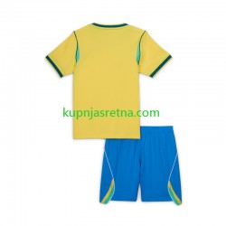 Dječja Domaći Home Dresova Brazil World Cup 2026 Kratkih Rukava