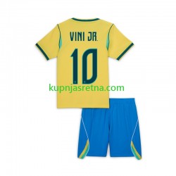 Dječja Domaći Home Dresova Brazil Vinicius Junior 10 World Cup 2026 Kratkih Rukava