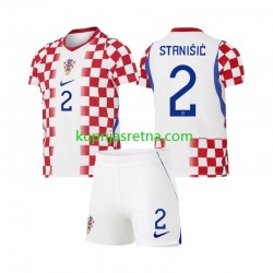 Dječja Domaći Home Dresova Hrvatska Josip Stanisic 2 World Cup 2026 Kratkih Rukava Dječja Domaći Home Dresova Hrvatska Josip Stanisic 2 World Cup 2026 Kratkih Rukava