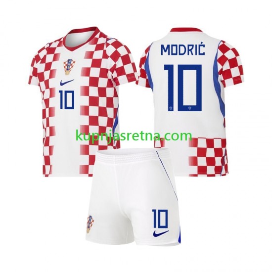 Dječja Domaći Home Dresova Hrvatska Luka Modric 10 World Cup 2026 Kratkih Rukava