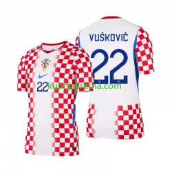 Muškarci Domaći Home Dresova Hrvatska Luka Vuskovic 22 World Cup 2026 Kratkih Rukava