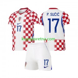 Dječja Domaći Home Dresova Hrvatska Petar Sucic 17 World Cup 2026 Kratkih Rukava Dječja Domaći Home Dresova Hrvatska Petar Sucic 17 World Cup 2026 Kratkih Rukava
