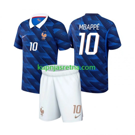Dječja Domaći Home Dresova Francuska Kylian Mbappe 10 World Cup 2026 Kratkih Rukava