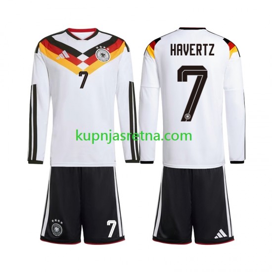 Dječja Domaći Home Dresova Njemačka Kai Havertz 7 World Cup 2026 Dugim Rukavima