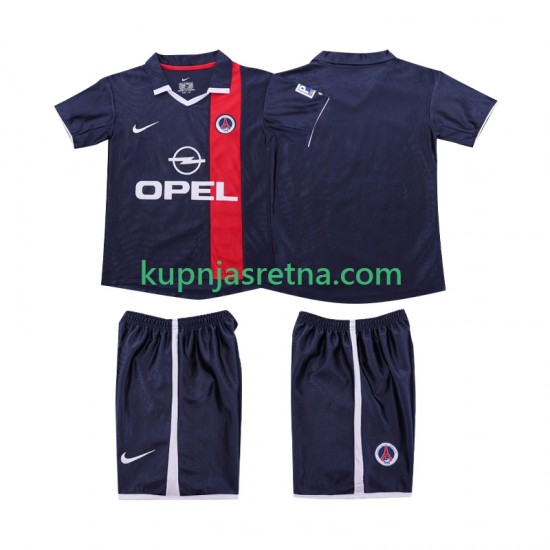 Dječja Domaći Home Dresova AC Milan Retro 2001 2002 Kratkih Rukava