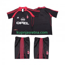 Dječja Treći Dresova AC Milan Retro 2000 2001 Kratkih Rukava