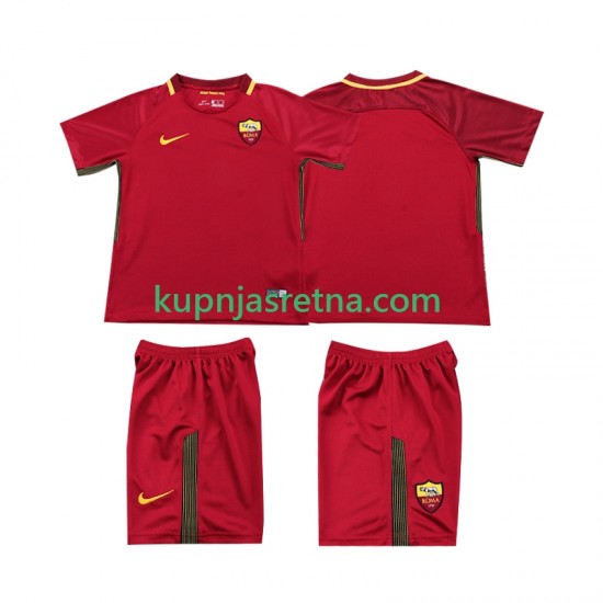Dječja Domaći Home Dresova Roma Retro 2017-2018 Kratkih Rukava