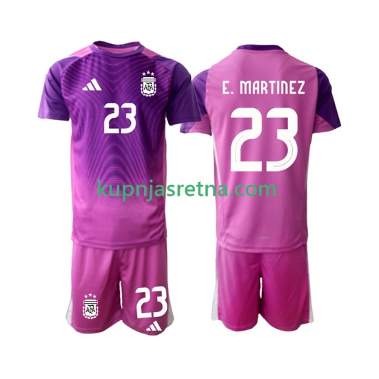 Dječja Domaći Home Golmanski Dresova Argentina Emiliano Martinez 23 2025 Kratkih Rukava