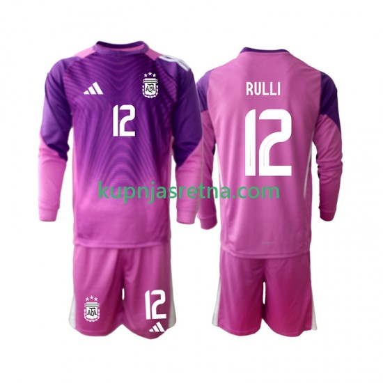 Dječja Domaći Home Golmanski Dresova Argentina Geronimo Rulli 12 2025 Dugim Rukavima