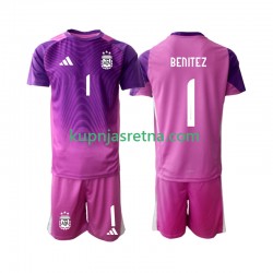 Dječja Domaći Home Golmanski Dresova Argentina Walter Daniel Benitez 1 2025 Kratkih Rukava