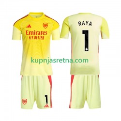 Dječja Domaći Home Golmanski Dresova Arsenal Raya 1 2025-2026 Kratkih Rukava