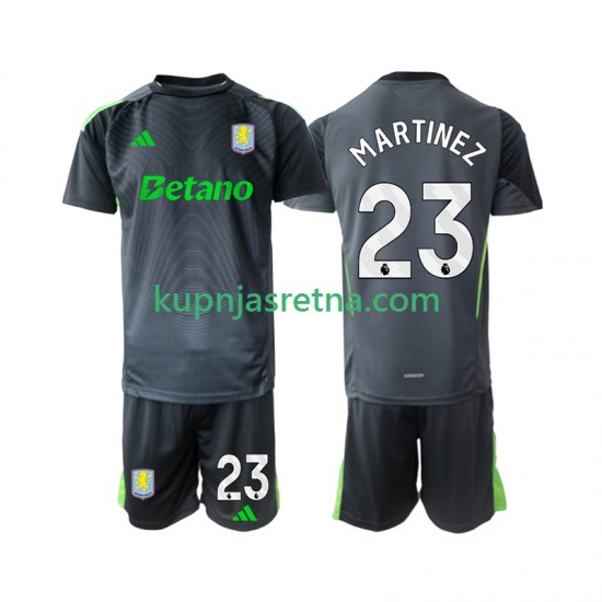 Dječja Domaći Home Golmanski Dresova Aston Villa Emiliano Martinez 23 2025-2026 Kratkih Rukava