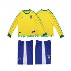 Dječja Domaći Home Dresova Brazil Retro 1998 Dugim Rukavima